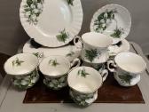 Royal Albert Trillium kaulinio porceliano trio