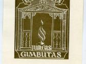 1987 Jurgis Gimbutas 3 ekslibriai ex libris