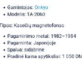 Onkyo Ta-2060. Kasetinis Magnetofonas -Deca- - nuotraukos Nr. 6