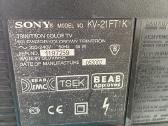 Dovanoju seną veikiantį Sony Trinitron Kv-21ft1k - nuotraukos Nr. 2