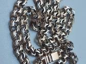 Bismark auksine grandinele raudono su baltu 38,6gr - nuotraukos Nr. 3