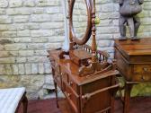 Vintažinis raudonmedžio kosmetinis staliukas - nuotraukos Nr. 31