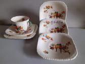 Tarpukario Art Deco indai Crown Stafordshire 1930m