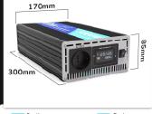 Įtampos keitiklis – inverteris 12v-220v 5000w - nuotraukos Nr. 3