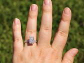 3.68ct 585 balto aukso deimantinis ziedas Igi - nuotraukos Nr. 2