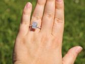 3.68ct 585 balto aukso deimantinis ziedas Igi - nuotraukos Nr. 3