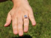 3.68ct 585 balto aukso deimantinis ziedas Igi - nuotraukos Nr. 4
