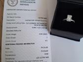 3.68ct 585 balto aukso deimantinis ziedas Igi - nuotraukos Nr. 13