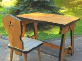 Meistro gamintas 107x70 ąžuolo stalas ir kėdė - nuotraukos Nr. 2