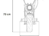 Elektrinis motociklas Chopper Warrior 350w - nuotraukos Nr. 18