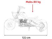 Elektrinis motociklas Chopper Warrior 350w - nuotraukos Nr. 19