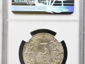 1925d 3 reichmarkes Ms64 Top Pop dvigubas kalimas - nuotraukos Nr. 2