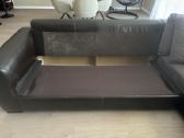 Parduodama kampinė sofa-lova iš naturalios odos - nuotraukos Nr. 5