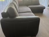 Parduodama kampinė sofa-lova iš naturalios odos - nuotraukos Nr. 3