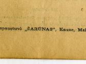 1942 Aida teatro programėlė Kaunas - nuotraukos Nr. 5