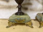 2 Art Nouveau stiliaus Vazos marmur.,bronz. metal. - nuotraukos Nr. 4