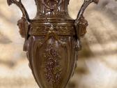 2 Art Nouveau stiliaus Vazos marmur.,bronz. metal. - nuotraukos Nr. 6