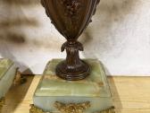 2 Art Nouveau stiliaus Vazos marmur.,bronz. metal. - nuotraukos Nr. 13