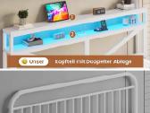 Dvigulė lova 160/200 cm su LED apšvietimu - nuotraukos Nr. 6