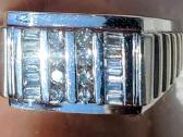 Vyriškas Balto Aukso Žiedas Su 1.05ct Deimantais - nuotraukos Nr. 14
