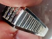 Vyriškas Balto Aukso Žiedas Su 1.05ct Deimantais - nuotraukos Nr. 8
