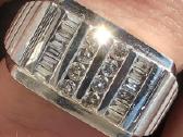 Vyriškas Balto Aukso Žiedas Su 1.05ct Deimantais - nuotraukos Nr. 28