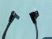 Usb-a Usb-c kabelis su 90 laipsniu jungtimis - nuotraukos Nr. 3