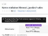 Parduodamas kavos staliukas „meorati“ (juodas/ruda - nuotraukos Nr. 3