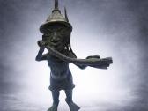 Africa bronze art statue - nuotraukos Nr. 3