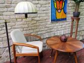 Vintažinis mid century kavos staliukas ir krėslas - nuotraukos Nr. 31