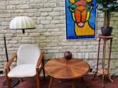 Vintažinis mid century kavos staliukas ir krėslas - nuotraukos Nr. 38