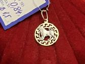 Prabangūs auksiniai Zodiakų pakabukai su baltu auk - nuotraukos Nr. 2