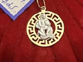 Prabangūs auksiniai Zodiakų pakabukai su baltu auk - nuotraukos Nr. 13