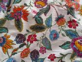 Moteriskas geletas medvilninis chalatukas / kimono - nuotraukos Nr. 6