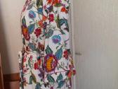 Moteriskas geletas medvilninis chalatukas / kimono - nuotraukos Nr. 4