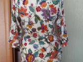 Moteriskas geletas medvilninis chalatukas / kimono - nuotraukos Nr. 2