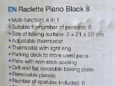 Griline elektrine Princess Raclette piano black 8 - nuotraukos Nr. 7