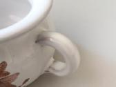 Miniatiūrinė keraminė puodynėlė su rankenėle, 5cm - nuotraukos Nr. 4