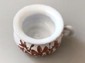 Miniatiūrinė keraminė puodynėlė su rankenėle, 5cm - nuotraukos Nr. 5