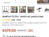 Praktiškai Naujas Kugoo Kukirin G2 Pro - nuotraukos Nr. 6