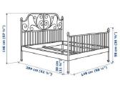 Ikea metalinis lovos rėmas 140x200cm - nuotraukos Nr. 2