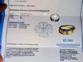 Diamour Weddng Vyriškas Balto Au Ziedas Su Brilant - nuotraukos Nr. 3