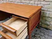 Vintažinis mid century tikmedžio rašomojo stalas - nuotraukos Nr. 16