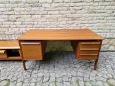 Vintažinis mid century tikmedžio rašomojo stalas - nuotraukos Nr. 17