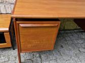 Vintažinis mid century tikmedžio rašomojo stalas - nuotraukos Nr. 23