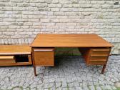 Vintažinis mid century tikmedžio rašomojo stalas - nuotraukos Nr. 24
