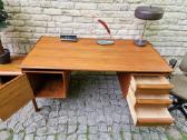 Vintažinis mid century tikmedžio rašomojo stalas - nuotraukos Nr. 28