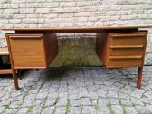 Vintažinis mid century tikmedžio rašomojo stalas - nuotraukos Nr. 35