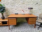 Vintažinis mid century tikmedžio rašomojo stalas - nuotraukos Nr. 37