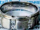 Diamour Weddng Vyriškas Balto Au Ziedas Su Brilant - nuotraukos Nr. 15